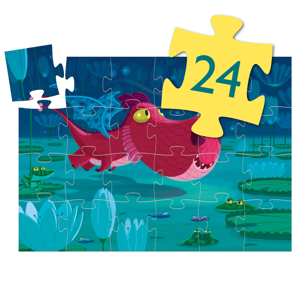 Puzzle 24 Teile Edmond der Drache | Djeco