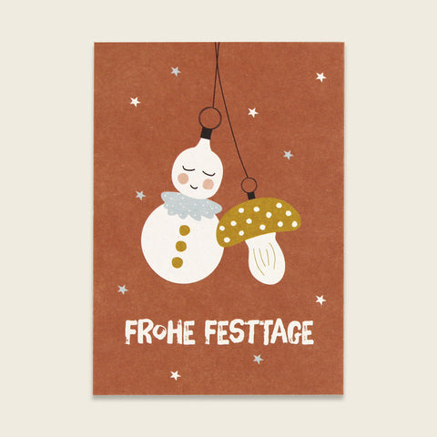 Postkarte "Baumschmuck-Frohe Festtage" | ava & yves