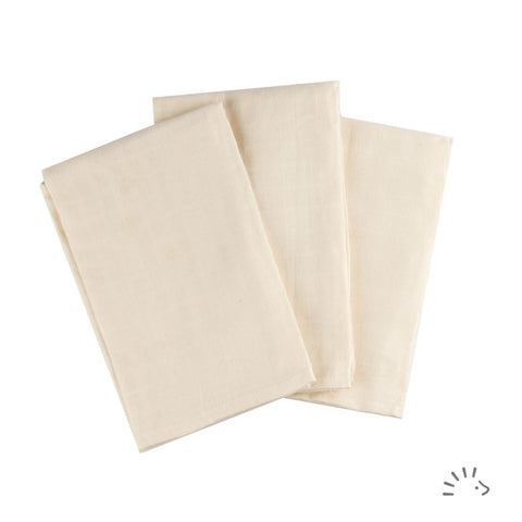 3Pack Mullwindeln 70x70cm ecru | popolini