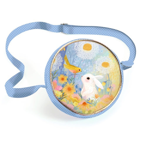 Eine kleine, sehr elegante Handtasche mit raffinierten Illustrationen.