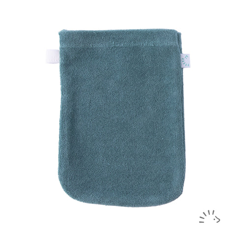 Unsere Waschhandschuhe aus zertifiziertem Baumwollfrottee sind eine ideale Alternative zu Feucht- und Öltüchern. 
