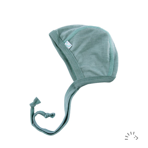 Babymütze Wolle-Seide | sage green | iobio
