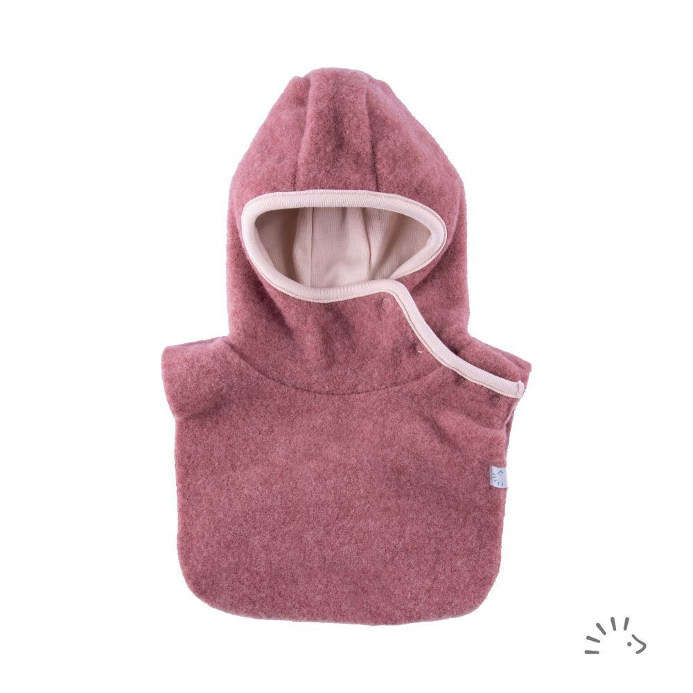 Sturmhaube aus Wollvlies | vintage rose | iobio