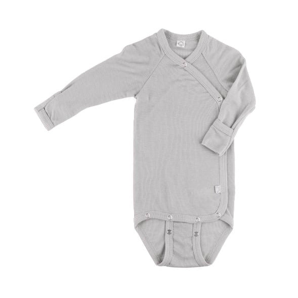 Wickelbody langarm Wolle-Seide | 2 Farben | iobio