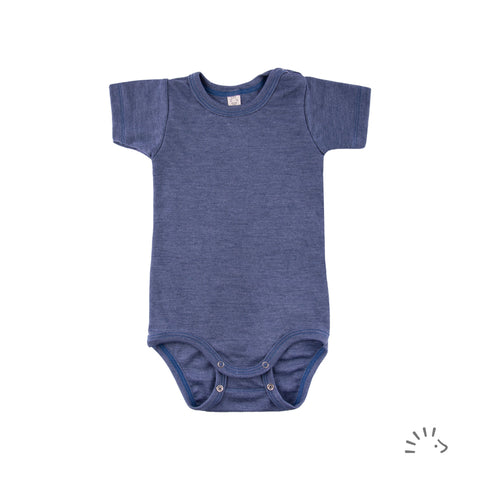 Kurzarmbody blau