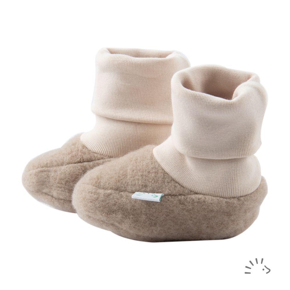 Babyschuhe aus Wollfleece | verschiedene Farben | iobio