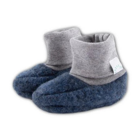 Schuhe Wollvlies blau