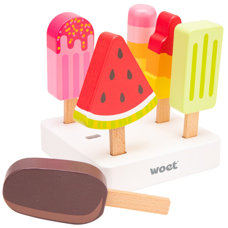 Eiscreme aus Holz