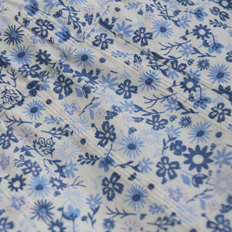  Hose Blumenprint blau