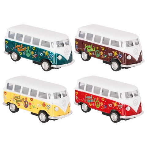 VW-Bus Rückziehauo mit flowerpower-Druck