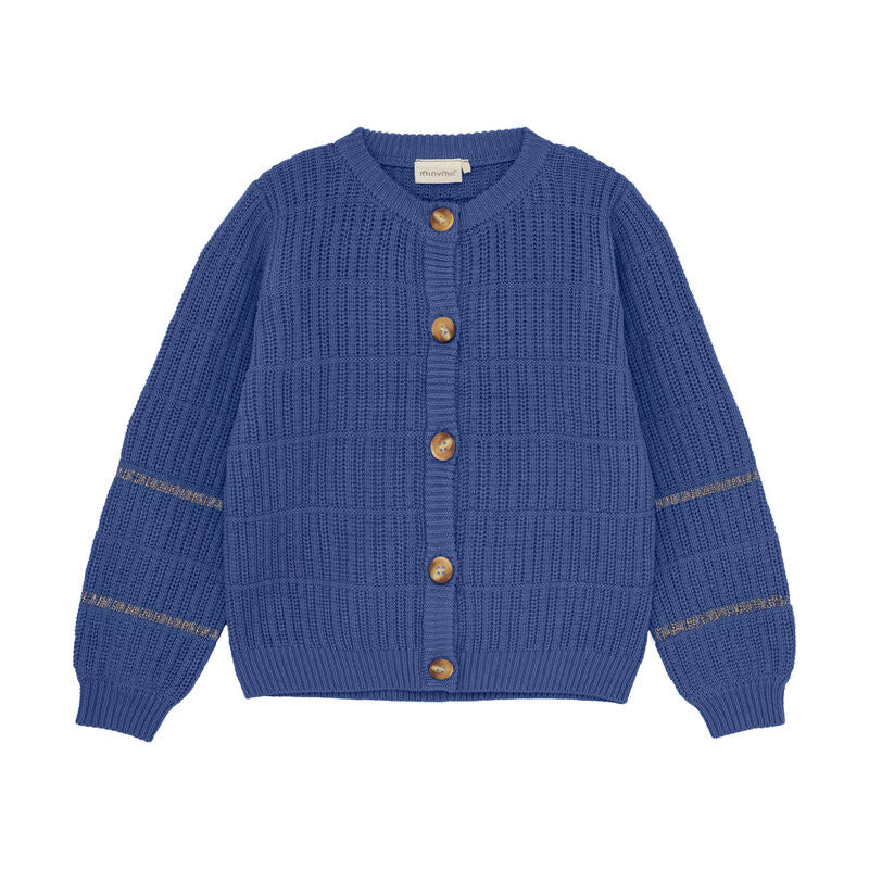 Cardigan mit Glitter | True Blue | Minymo