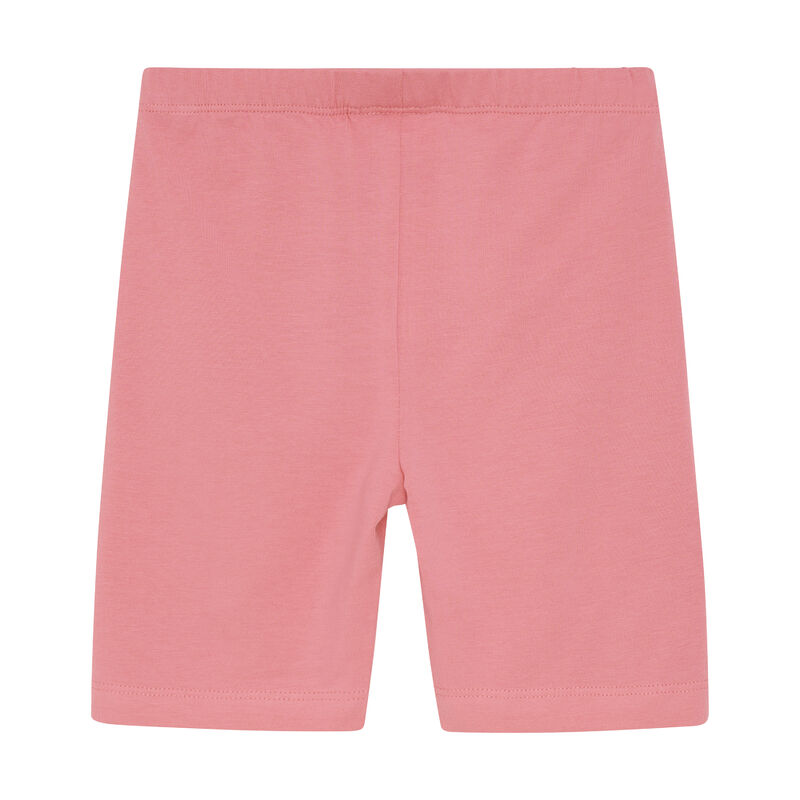 Rückansicht der Minymo-Leggings in pink – schlichte, bequeme Passform mit Gummizug in der Taille.