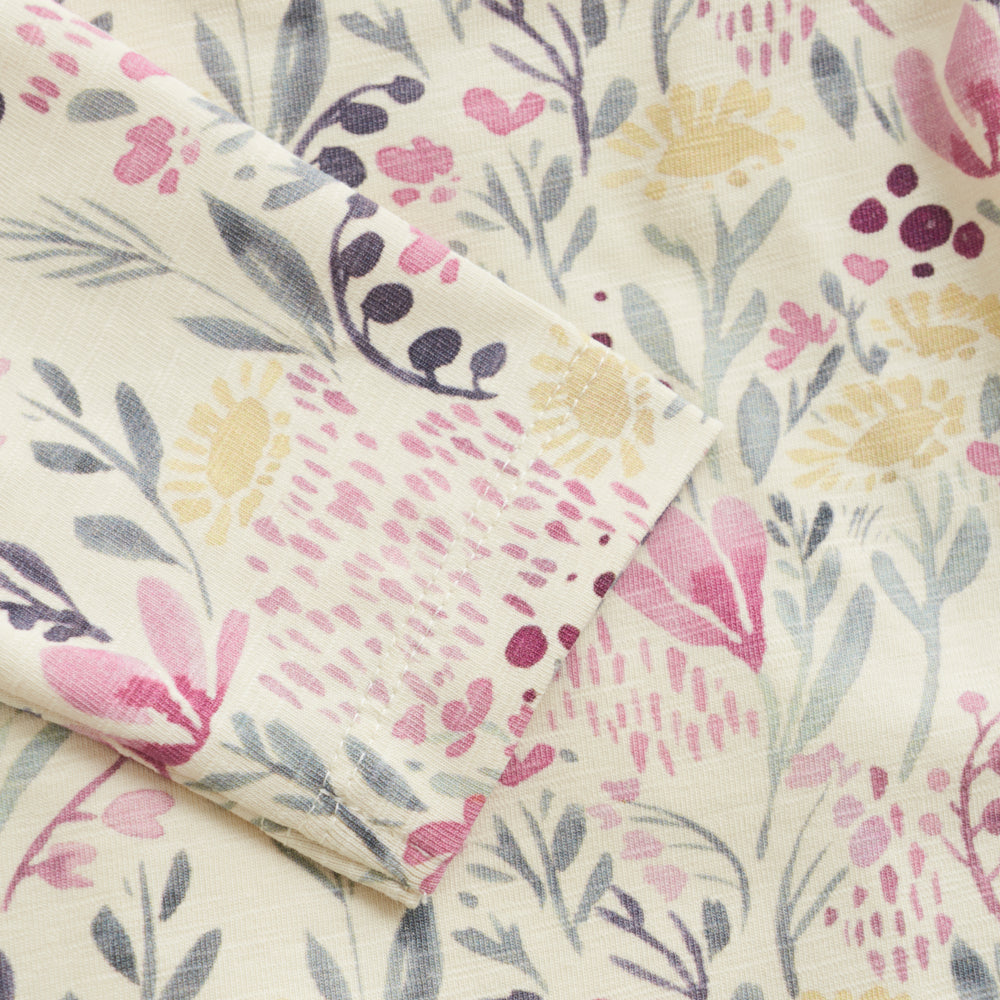 Langarmshirt Allover-Blumenprint | sandshell | Minymo
