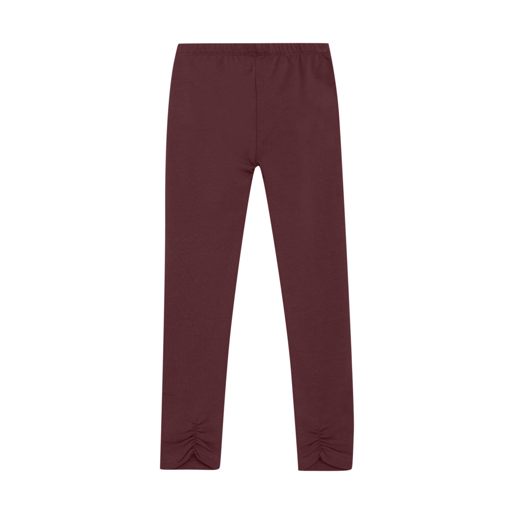 Rückseite: Leggings von Minymo GOTS zertifiziert in der Farbe Catawba Grape
