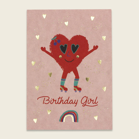 Postkarte mit Goldeffekten "Birthday Girl" | ava & yves