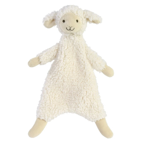 Schmusetuch weich, Lamm, weißes Fell, Babygeschenk