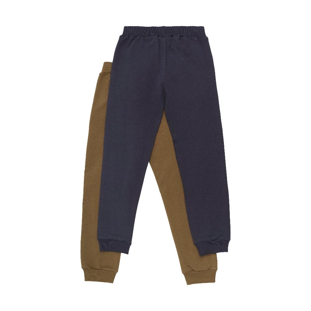 Jogginghose Minymo sepia & dunkelblau, Rückseite