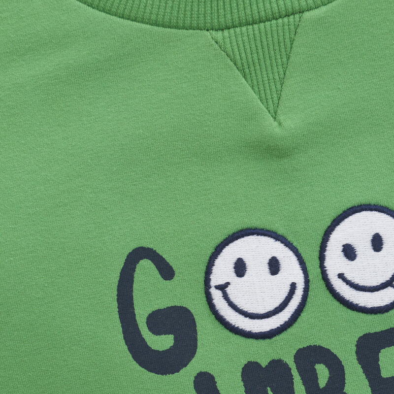 sweatshirt mit "good vibes" aufdruck detail
