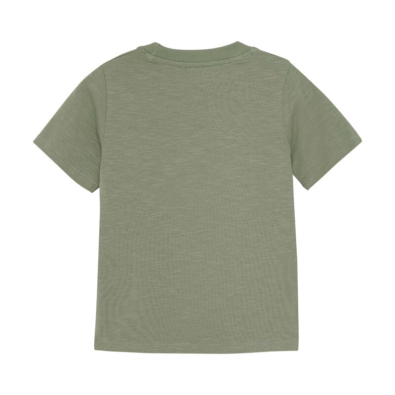T-Shirt Minymo mit Dinosaurier, Rückseite ohne Aufdruck