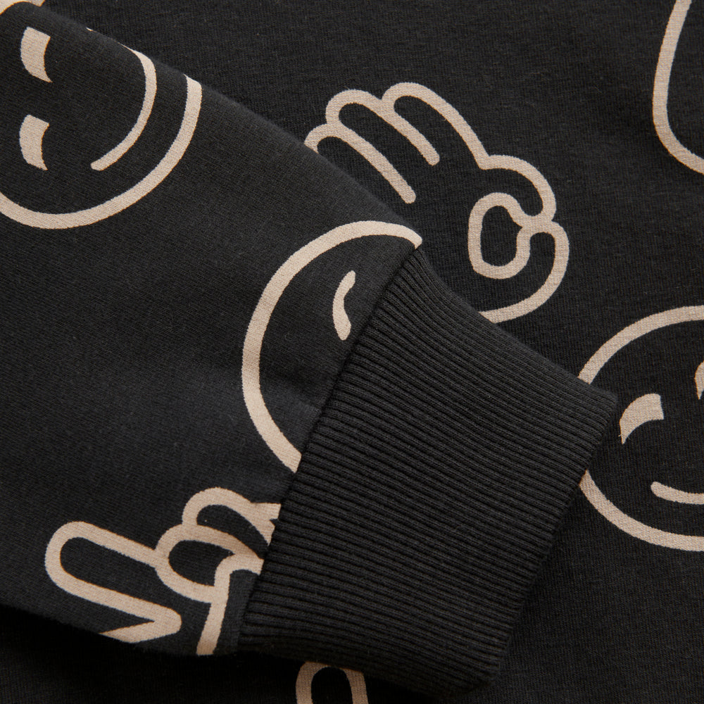 Hoodie GOTS mit Smileys | Tap Shoe | Minymo