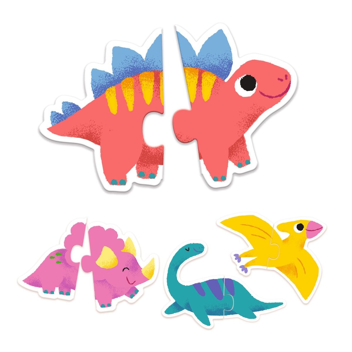 Dinosaurier zweiteiliges Puzzle von Djeco bei Kinderkram