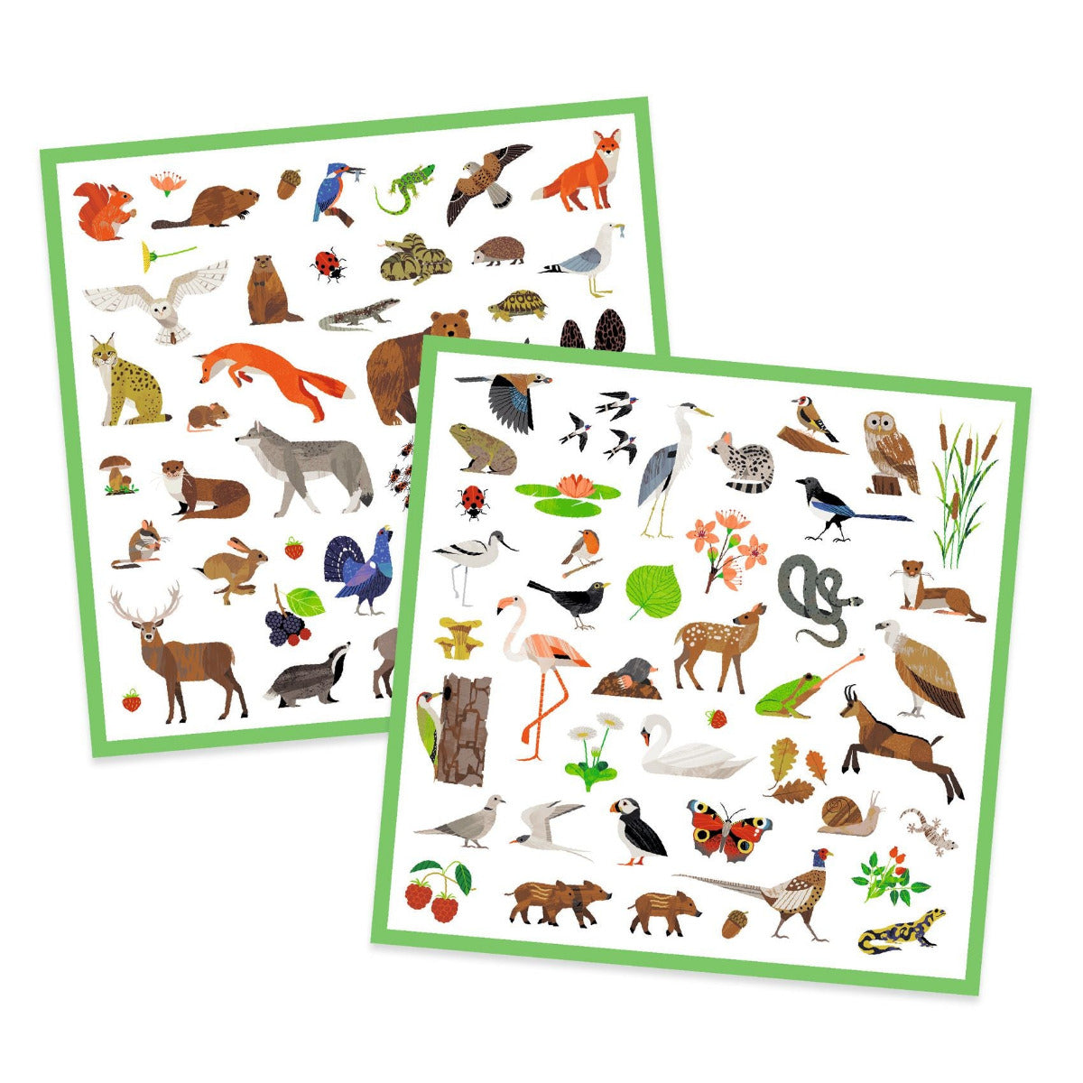 Stickerbogen Tiere