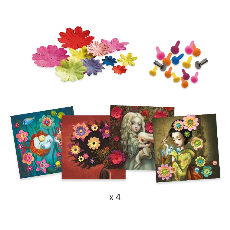 Papierbastelset Blumen