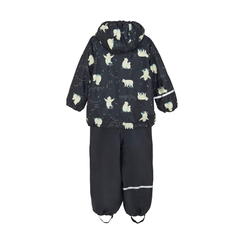 Regenbekleidung-Set gefüttert mit Fleece | Navy 