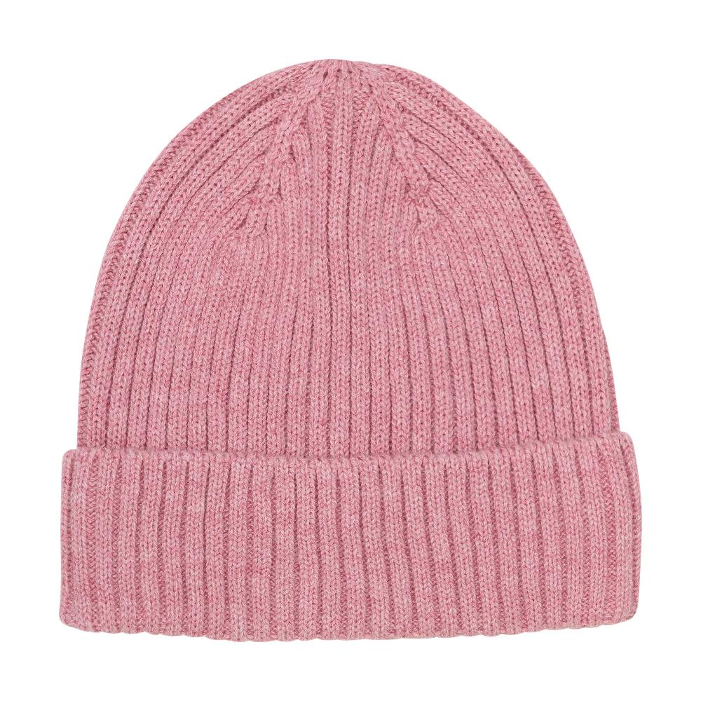 Einfarbige Strickmütze von CeLaVi. Hergestellt aus 50 % Wolle – 50 % Baumwolle. Dehnbares Material für eine gute Passform.