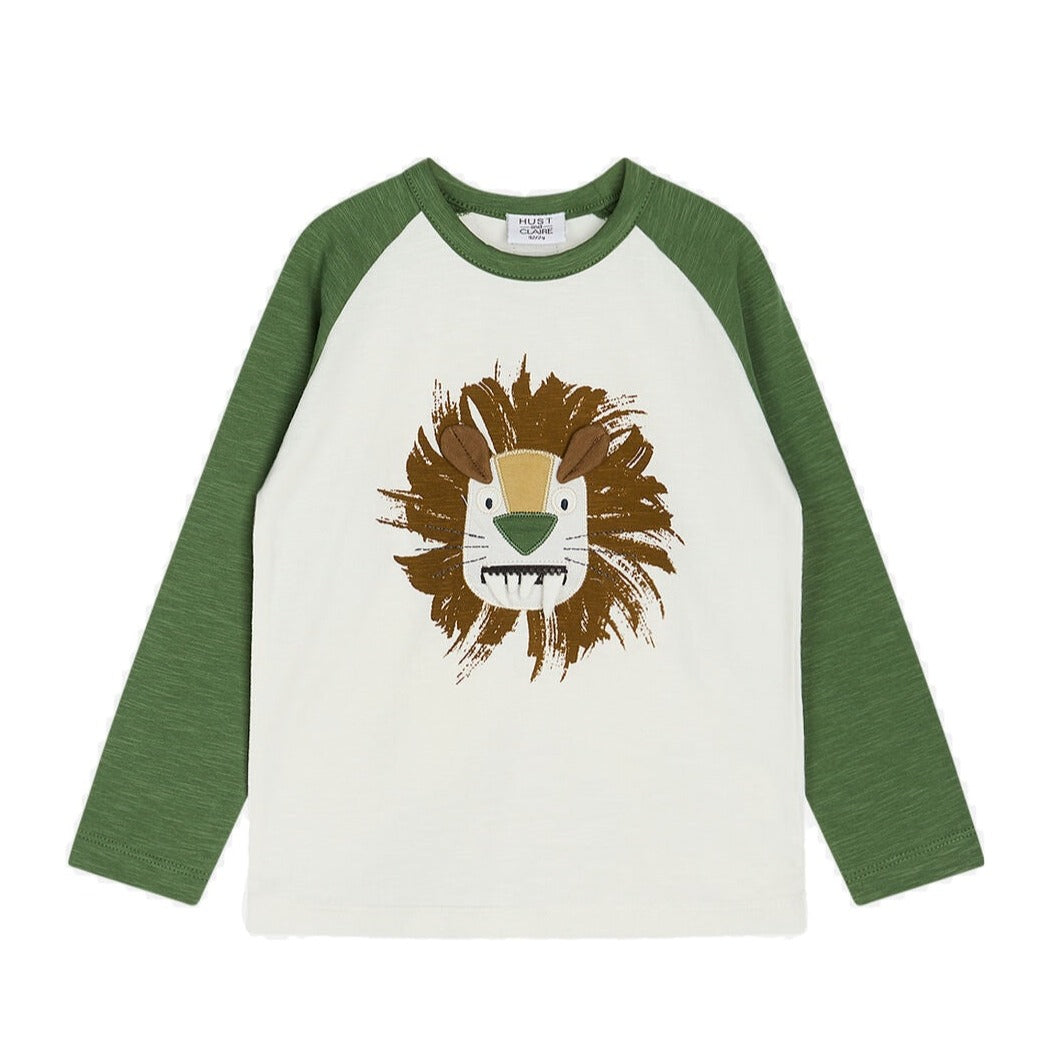 T-Shirt langarm Archie GOTS | Elm green | Hust & Claire