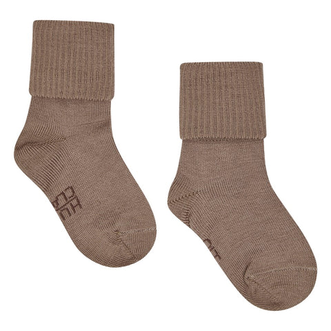 Socken Flosi hellbraun Wolle/Bambus | Hust & Claire