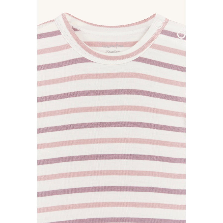 Body Buller kurzarm Bambus gestreift | Heather | Hust & Claire