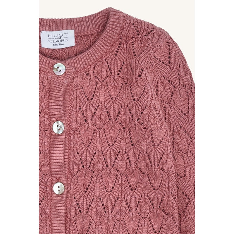 Cardigan Cilja | Strickjacke | Dry Rose | French Oak | Hust&Claire