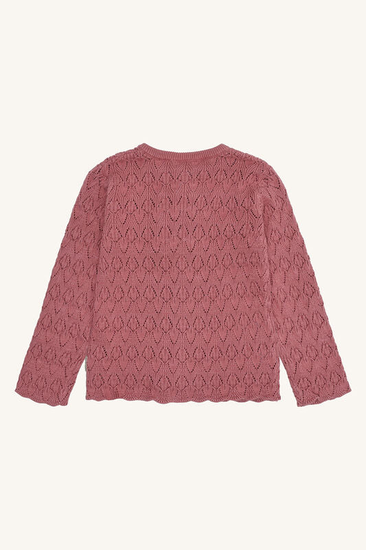 Cardigan Cilja | Strickjacke | Dry Rose | French Oak | Hust&Claire