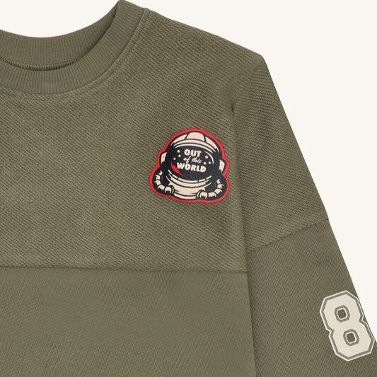 pullover oliv detail