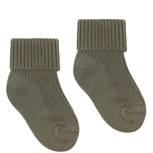 Socken oliv