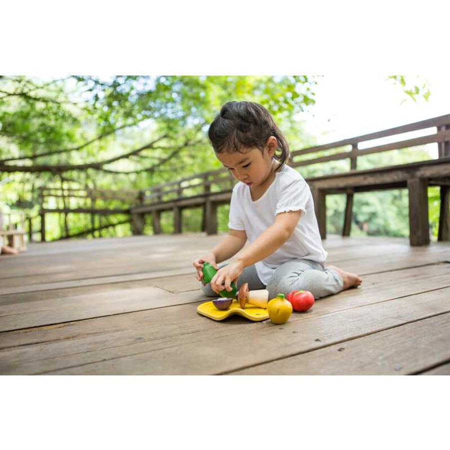 Schneideobst Gemüse aus Holz | Plan Toys