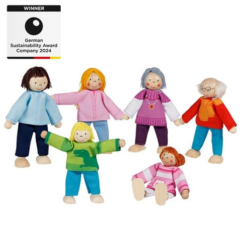 Biegepuppen aus Holz und Stoff, spielgut und nachhaltig