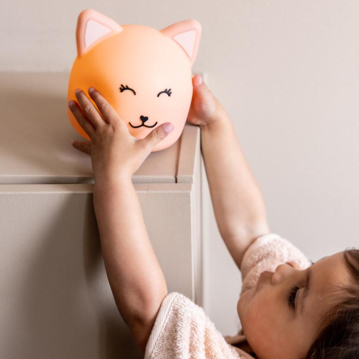 Nachtlicht Katze Rosa