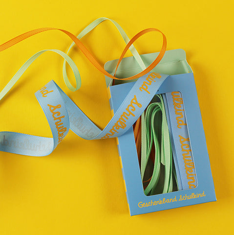 Geschenkband Schulkind hellblau | ava & yves