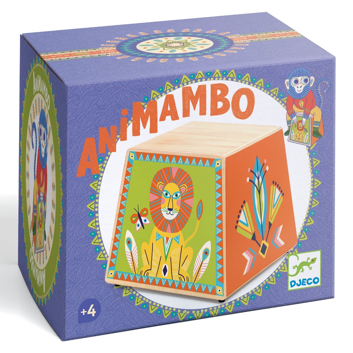 Verpackung von Cajon in Karton