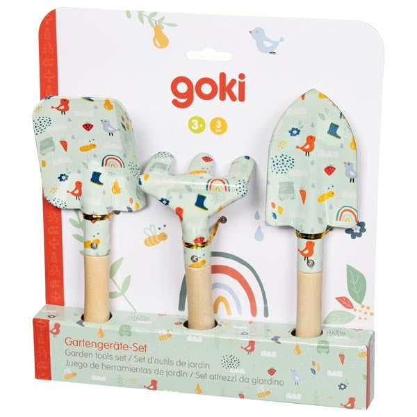 Gartengeräteset für Kinder, Gartengeräteset für Kinder, Schaufel, Rechen, Spaten