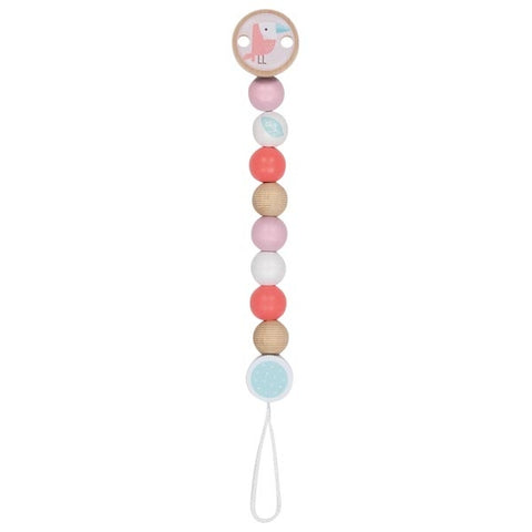 Schnullerkette rosa mit Puffin