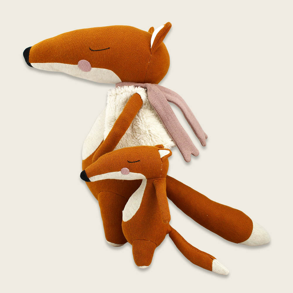 Kuscheltier Fuchs "Hanni" mit Baby | Ava&Yves