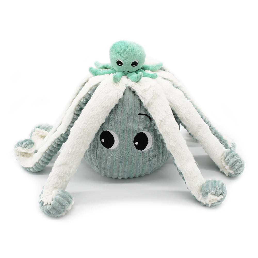 hübsche Krake/Oktopus Kuscheltier mit Baby. Süßes Geschenk