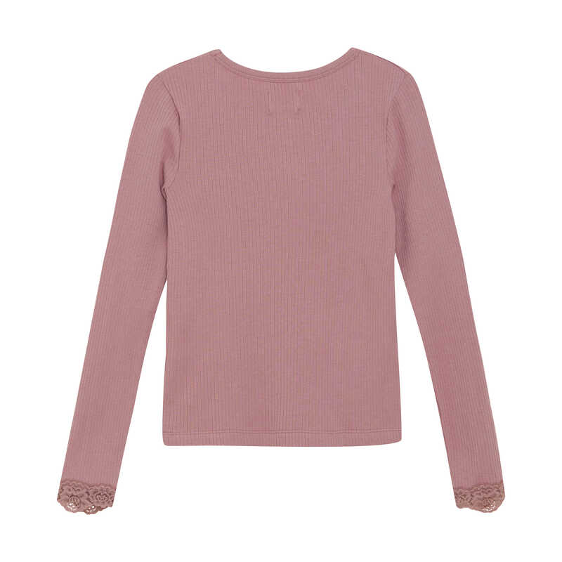 Langarmshirt rosa Rückseite