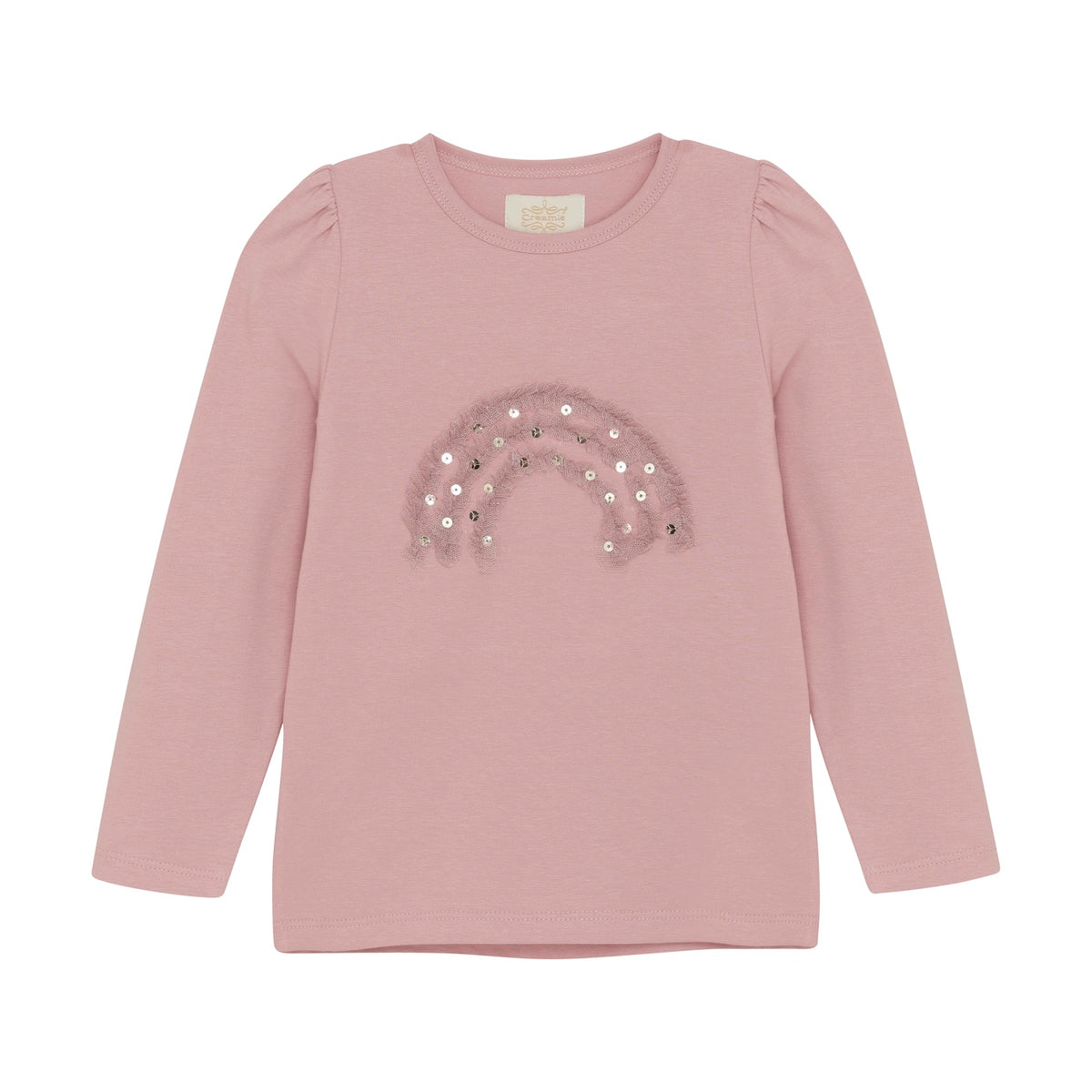Shirt langarm  | Rainbow Pailetten | Creamie