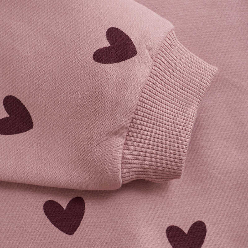 Sweatshirt Herzchen Detail