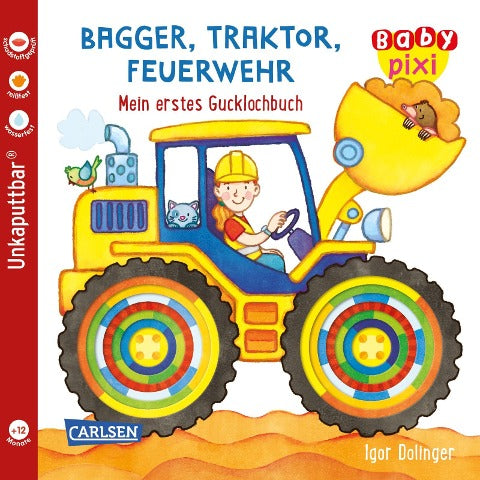 Pixi Unkaputtbar | Bagger, Traktor, Feuerwehr