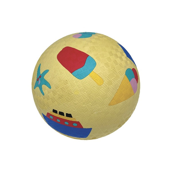 Eis, Schiff, Boot, Seestern, Urlaub  Ball aus Naturkautschuk, tolles Motiv für den Garten, Kinderball, großer Ball